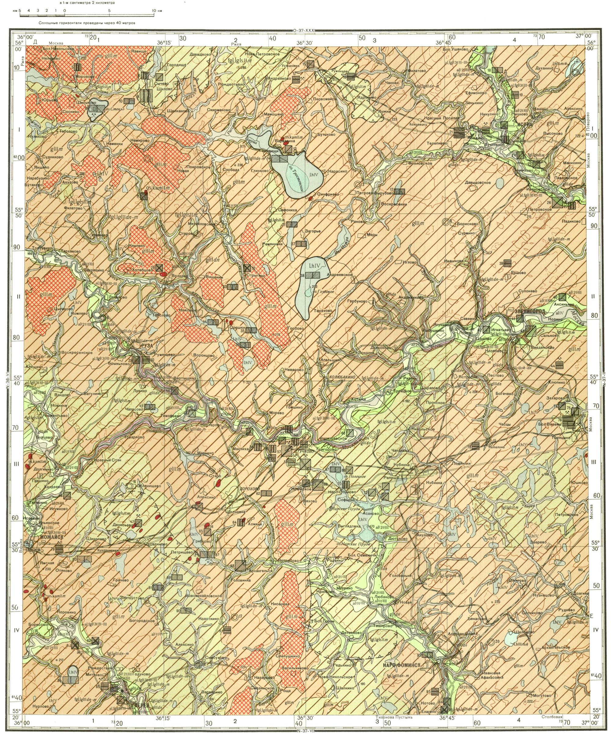 N 37 i геологическая карта