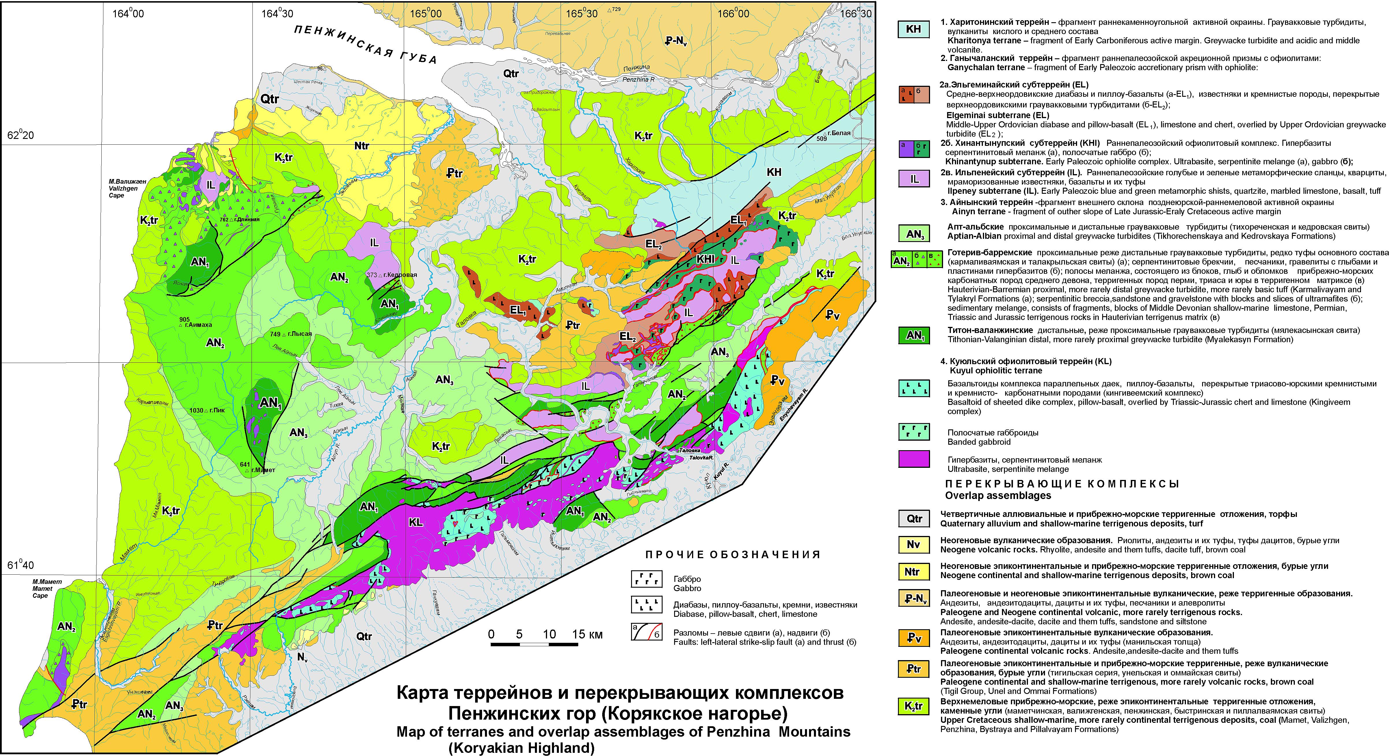 Карта корякского округа