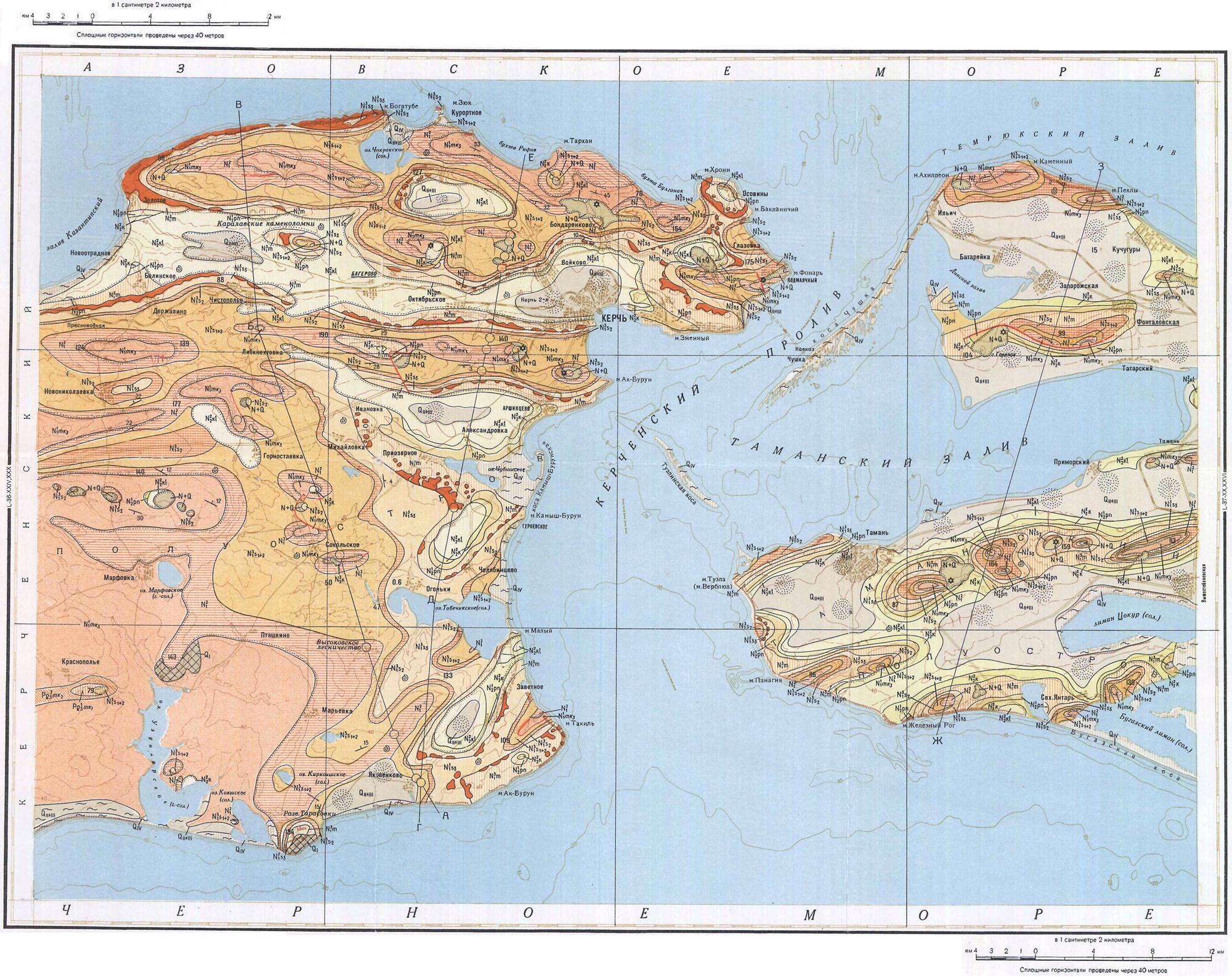 Геологическая карта керчь