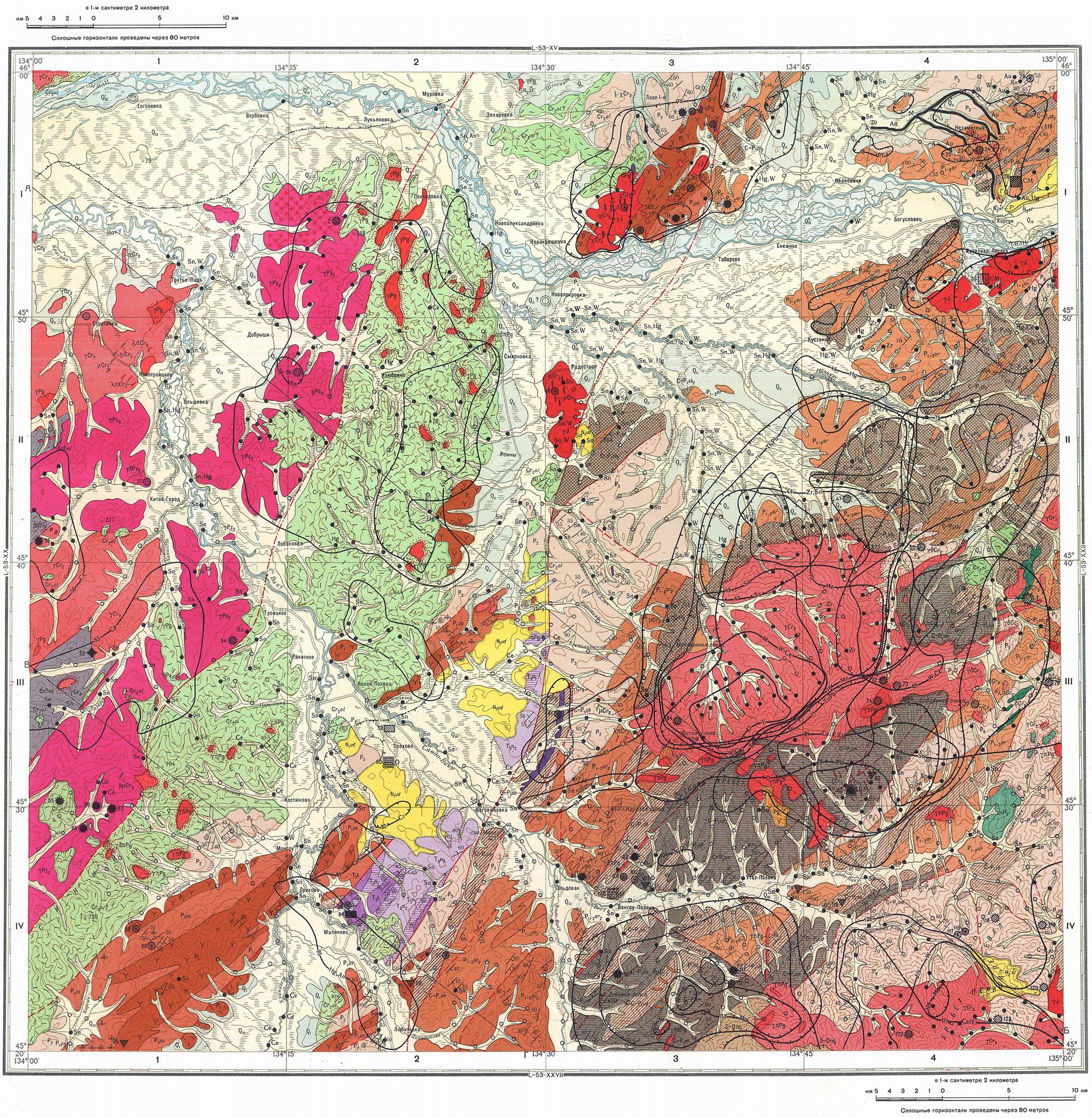 Геологическая карта l 53