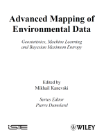 Advanced mapping of environmental data. Geostatistics, machine learning and bayesian maximum entropy / Расширенное картографирование экологических данных. Геостатистика, машинное обучение и байесовская система максимальной энтропии