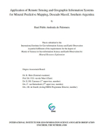 Application of remote sensing and GIS for mineral predictive mapping, Deseado Massif, Southern Argentina / Применение дистанционного зондирования и ГИС для прогнозного картирования полезных ископаемых, горный массив Десеадо, Южная Аргентина