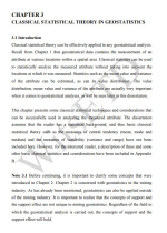 Classical statistical theory in geostatistics / Классическая теория статистики в геостатитике 