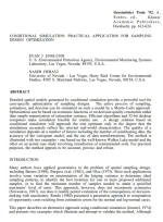 Conditional simulation: practical application for sampling design optimization / Условное моделирование: практическое применение для оптимизации сети опробования