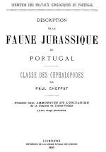 Description de la faune jurassique Portugal. Classe des céphalopodes / Описание фауны Юрского периода Португалии. Класс головоногих моллюсков