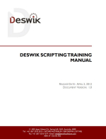 Deswik scripting training manual / Руководство по написанию скриптов Deswik