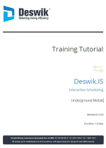 Deswik. Training tutorial. Deswik.IS. Interactive scheduling. Underground metals / Deswik. Учебное пособие. Интерактивный планировщик. Подземная разработка