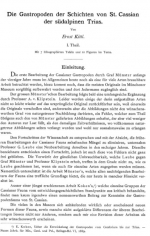 Die Gastropoden der Schichten von St.Cassian der sudalpinen Trias (I, II, III) / Брюхоногие моллюски толщи St.Cassian южноальпийского триаса (1,2,3)