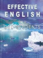 Effective english for geo-students / Эффективный курс английского языка для студентов-геологов