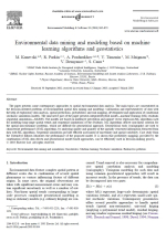 Environmental data mining and modeling based on machine learning algorithms and geostatistics / Интеллектуальный анализ и моделирование экологических данных на основе алгоритмов машинного обучения и геостатистики