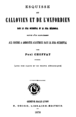Esquisse du callovien et de l'oxfordien dans le jura occidental et le jura meridional / Эскиз келловейского и оксфордского ярусов в Западной юре и Южной юре