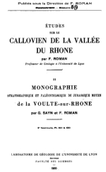 Études sur le Callovien de la  vallee du Rhone. Stratigraphique et Paléontologique Du Jurassique Moyen De La Voulte-Sur-Rhone. Fascicule 2