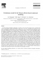 Evolutionary model for the Taiwan collision based on physical modelling