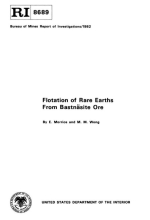 Flotation of rare earths from bastnasite ore / Флотация редкоземельных элементов из бастназитовой руды