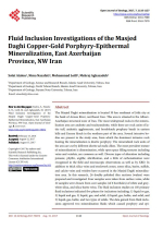 Fluid inclusion investigations of the Masjed Daghi copper-gold porphyry-epithermal mineralization, East Azerbaijan province, NW Iran / Исследование флюидных включений в медно-золотой порфирово-эпитермальной минерализации Масджед-Даги, Иран