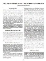 Geologic overview of the Carlin trend gold deposits