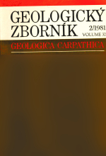 Geologicky zbornik. Volume 32 (2/1981). Geologica carpathica / Геологический сборник. Том 32 (2/1981). Геология Карпат