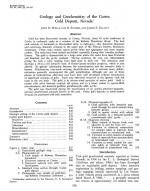 Geology and geochemistry of the Cortez gold deposit, Nevada