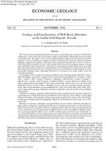 Geology and geochemistry of wall-rock alteration at the Carlin gold deposit, Nevada