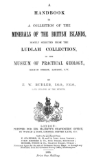 A handbook to a collection of the minerals of the British islands / Справочник по коллекции минералов Британских островов