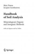 Handbook of soil analysis. Minerelogical, organic and inorganik methods