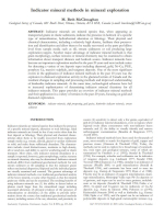 Indicator mineral methods in mineral exploration / Метод индикаторных минералов при разведке полезных ископаемых