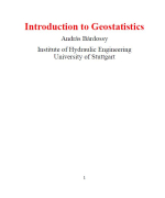 Introduction to Geostatistics / Введение в геостатистику