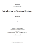 Introduction to structural geology / Введение в стурктурную геологию