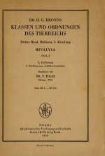 Klassen und ordnungen des tierreichs. Bivalvia