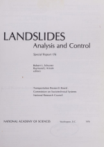 Landslides. Analysis and control / Оползни. Анализ и контроль