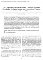 Late cretaceous–paleocene magmatic complexes of Central Kamchatka: geological settings and compositional features