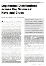 Log-normal distributions across the sciences: Keys and clues / Логнормальнjе распределения наука[: ключи и подсказки