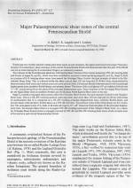 Major Palaeoproterozoic shear zones of the central Fennoscandian Shield