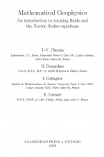 Mathematical geophysics. An introduction to rotating fluids and the Navier–Stokes equations / Математическая геофизика. Введение в движение жидкостей и уравнение Навье-Стокса