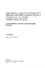 Metamorphic geology. An introduction to tectonic and metamorphic processes / Метаморфическая геология. Введение в тектонику и метаморфические процессы
