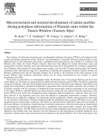 Microstructural and textural development of calcite marbles during polyphase deformation of Penninic units within the Tauern Window (Eastern Alps)