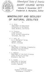 Mineralogy and geology of natural zeolites / Минералогия и геология природных цеолитов