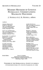 Modern methods of igneous petrology understanding magmatic processes /  Современные методы магматической петрологии: понимание магматических процессов