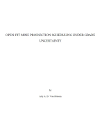 Open-pit mine production scheduling under grade uncertainty / Планирование добычи на открытых рудниках в условиях неопределенности качества