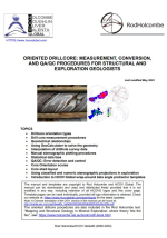 Oriented drillcore: measurement, conversion, and QA/QC procedures for structural and exploration geologists / Ориентированное бурение: процедуры измерения, преобразования и контроля качества для структурных геологов и геологоразведчиков