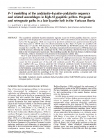 P-T modelling of the andalusite-kyanite-andalusite sequence and related assemblages in high-Al graphitic pelites. Prograde and retrograde paths in a late kyanite belt in the Variscan Iberia