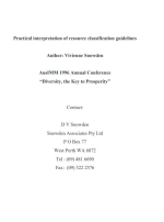 Practical interpretation of resource classification guidelines / Практическое применение руководства по классификации минеральных ресурсов