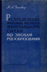 Распределение мировых ресурсов минерального сырья по эпохам рудообразования