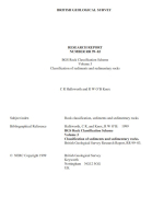 Research report number RR 99-06. BGS rock classification scheme. Volume 3. Classification of sediments and sedimentary rocks / Отчет об исследовании № RR 99-06. Схема классификации горных пород BGS. Том 2. Классификация осадков и осадочных пород