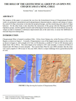 The role of the geotechnical group in an open pit: Chuquicamata Mine, Chile / Роль геотехнической группы на открытом карьере: шахта Чукикамата, Чили