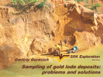 Sampling of gold lode deposits: problems and solutions / Опробование золоторудных месторождений: проблемы и решения