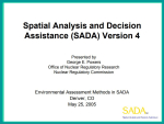 Spatial Analysis and Decision  Assistance (SADA) Version 4 / Пространственный анализ и помощь в принятии решений (SADA) Версия 4