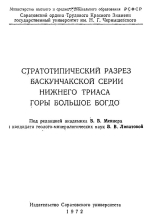 Стратотипический разрез Баскунчакской серии нижнего триаса горы Большое Богдо