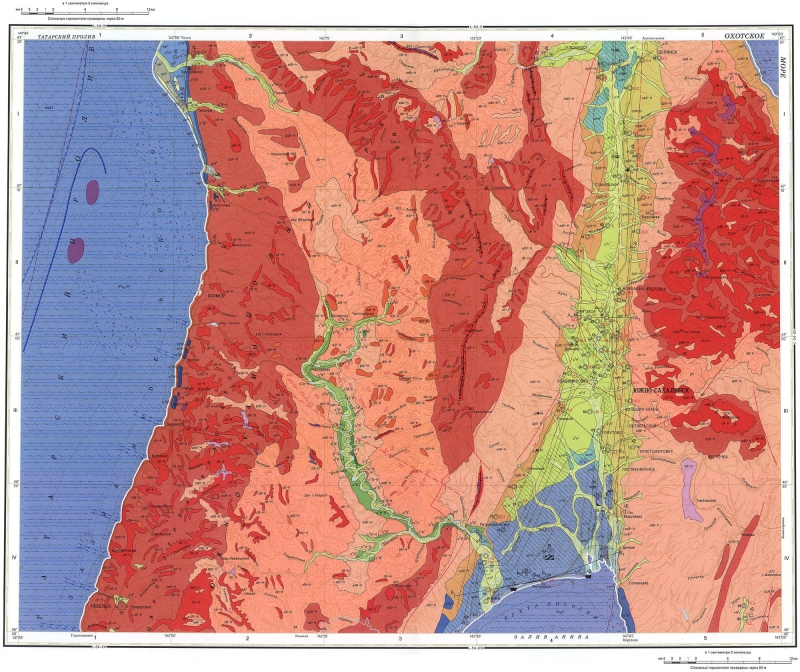 Тектоническая карта сахалина