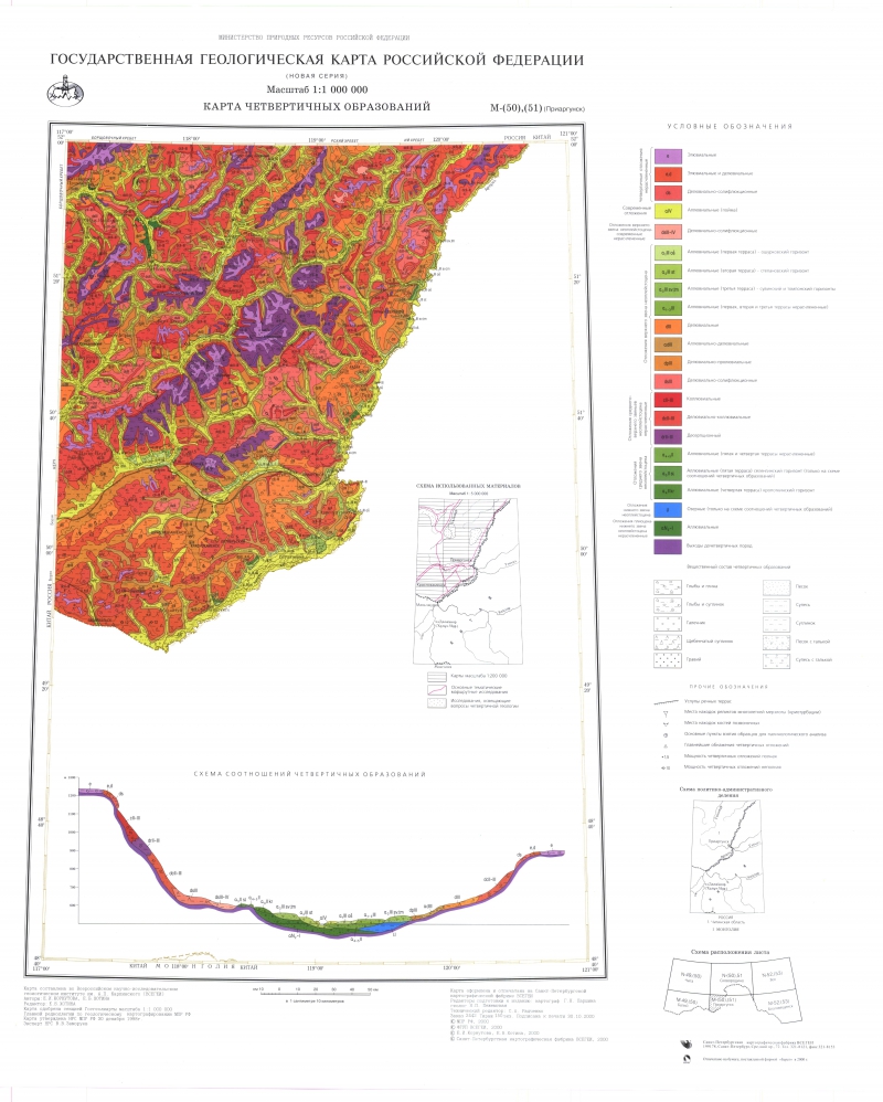 Карта четвертичных отложений ссср
